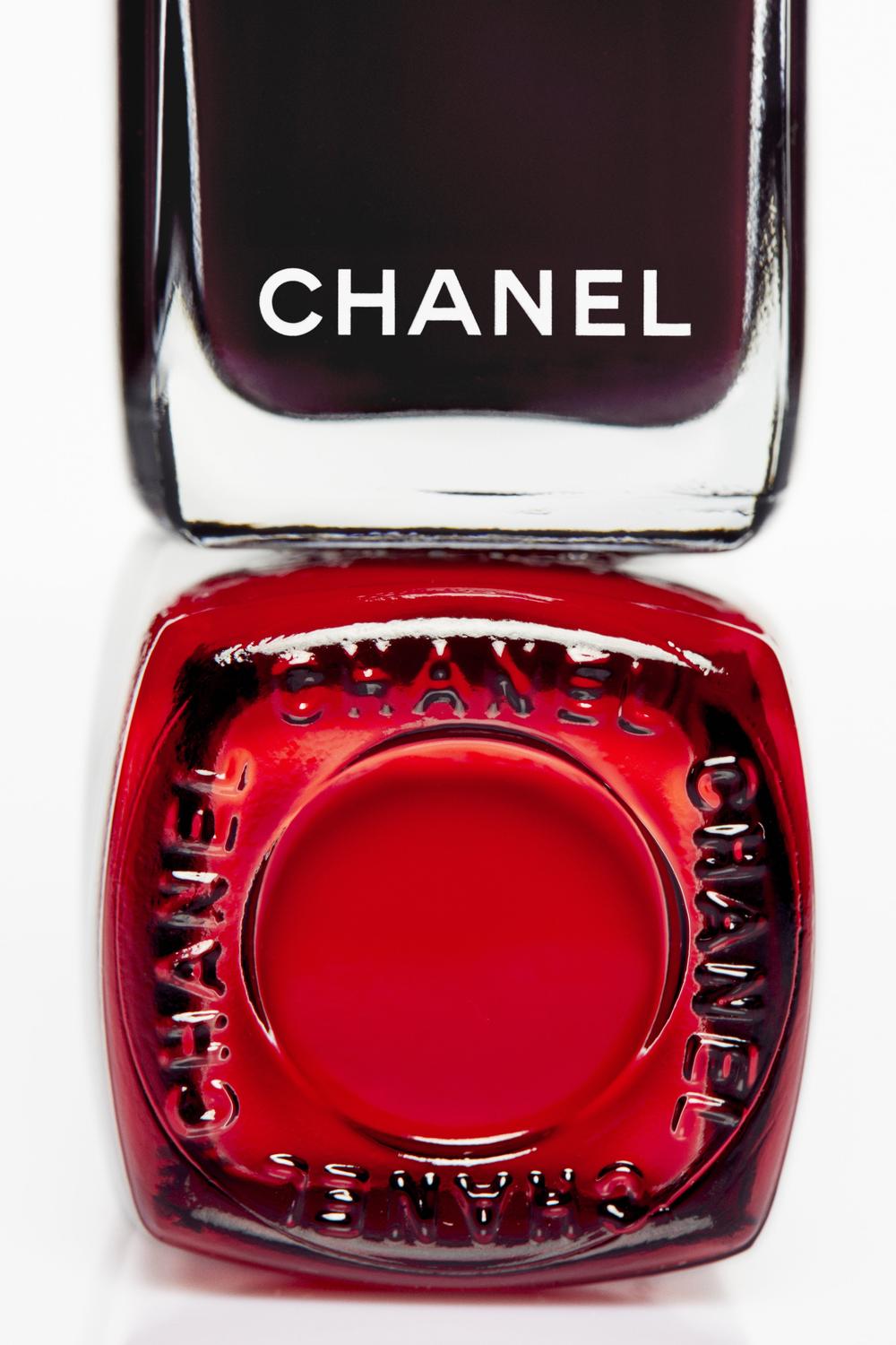 Chanel Beauty campaign product photography, nail detail.