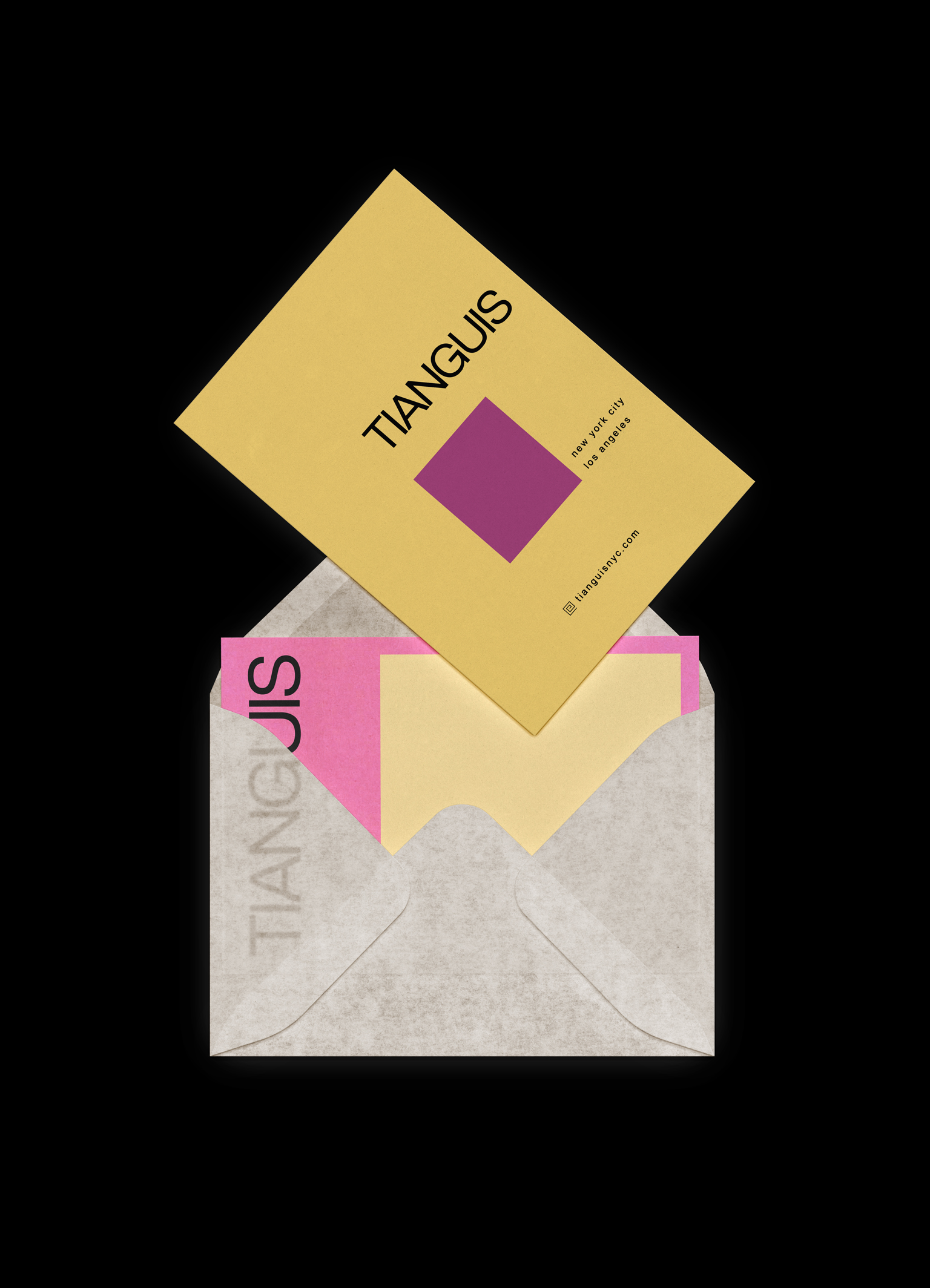 Tianguis NYC branded postcard.