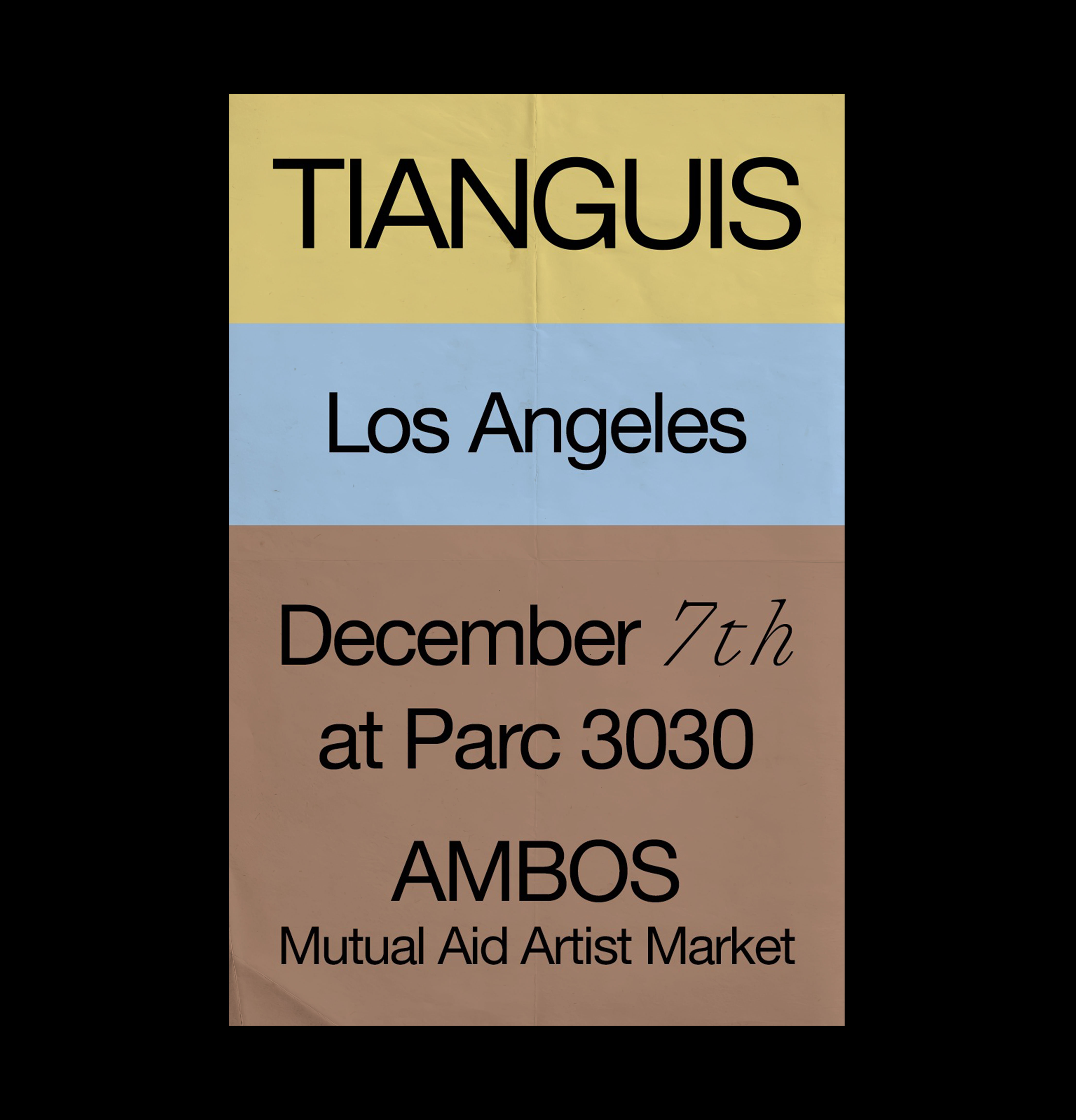 Tianguis NYC event poster.