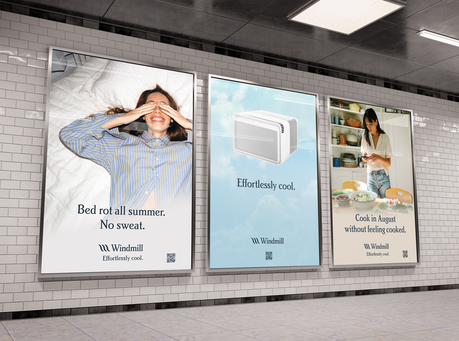 Windmill subway station advertisement campaign.